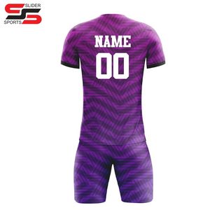 Maillot de football rétro par sublimation maillots de football version joueur personnalisée kits équipe scolaire uniforme de football sport pour hommes - Product Image 2