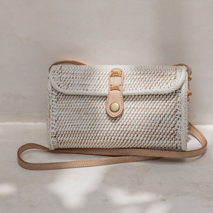 Sacs pour femmes au prix le plus bas, fabriqués en usine au Vietnam, sac à main en rotin naturel, pochette. - Product Image 4