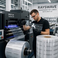Étiquette transparente en PET pour flacon, autocollant transparent, étiquette personnalisée découpée à la forme pour emballage de sérum cosmétique