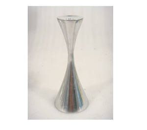 <b>Silver</b> Metal Candle Pillar Holder for Home Decor - Product Image 1
