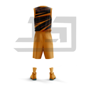 Conjunto de <span class=keywords><strong>Baloncesto</strong></span> Deportivo Transpirable Personalizado, Jersey sin Mangas con Estampado Completo y Pantalones Cortos Cómodos para Hombres, Mujeres y Adultos - Product Image 2