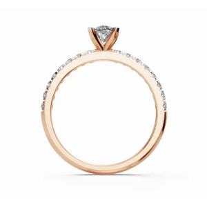 Anillo de Diamante Solitario Marquise Cultivado en Laboratorio de Primera Calidad, 0.560 Ct, Oro de 9, 14 y 18 Quilates, Proveedor Mayorista OEM - Product Image 4