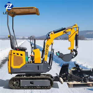 Mini Escavatore LEUZM DY10 1.2 Ton con Braccio Estensibile a Rotazione Laterale, Cingoli e Motore Diesel, con Accessori per Mini Escavatore - Product Image 3