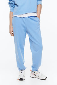 Pantalones acampanados en blanco lisos de gran tamaño azules de corte holgado para mujer, pantalones personalizados cómodos y de moda para mujer - Product Image 4