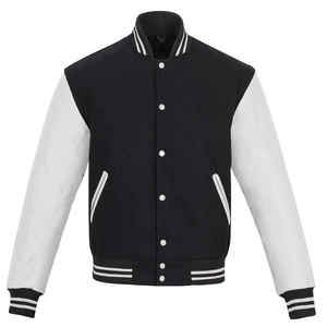 Chaqueta Varsity Casual Personalizada para Hombre, Corte Holgado, Abrigo de Invierno con Logotipo Frontal, 100% Lana, Transpirable, de Secado Rápido, Estilo Urbano, Cuello en V, Botones - Product Image 1