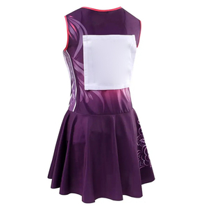 เดรสเน็ตบอลสีม่วงสำหรับผู้หญิงเดรสเน็ตบอลระบายอากาศได้พิมพ์ซับลิเมชัน - Product Image 2