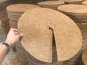 Anillo de Fibra de Coco para Acolchado de Árboles, Alfombra Protectora 100% Natural, Cubierta para Plantas, Discos de Fibra de Coco para Interiores y Exteriores - Product Image 4
