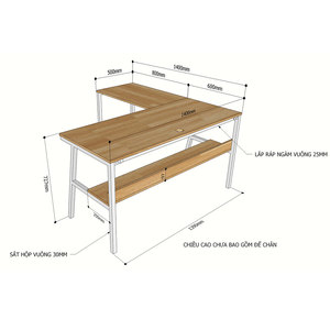 Gaming <b>Computer</b> <b>Desk</b> with Integrated Iron Frame Shelf & Drawer Easy Assembly CD68014 - Product Image 5