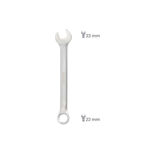 Chiave Combinata Plus 22x22 in Acciaio Cromo Vanadio DIN3113 - Product Image 2