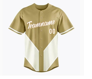 Diseño personalizado de alta calidad bordado carta sublimación béisbol Softball camisa cuello en V hombres equipo nombre béisbol Jersey - Product Image 1