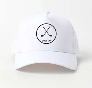 Gorra Deportiva Unisex Transpirable de Calidad, Impermeable, con Orificios Cortados con Láser, Parche de Goma Personalizado con Logotipo, Gorra de Camionero de Golf de 5 Paneles - Product Image 2