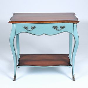 Gabinete duradero de madera de caoba 8300 con patas fuertes de madera maciza dos cajones para almacenamiento de muebles para el hogar para uso en sala de estar Hotel - Product Image 1