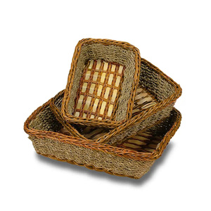 Modern Seagrass Multifunctional Storage <b>Basket</b> for Kitchen Use Eco-Friendly Handcrafted for Fruits Vegetables & Essentials - Product Image 2