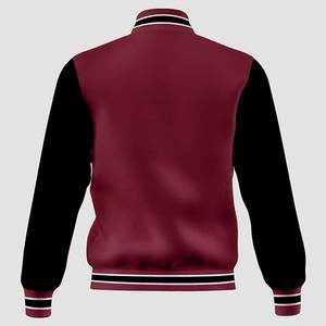 Veste universitaire à la mode pour hommes, décontracté, coupe régulière, blousons bombardiers de baseball Letterman, polaire - Product Image 3