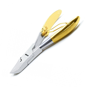 Heavy Duty 4\" Single Spring <b>Toe</b> <b>Nail</b> Cutters Half Gold Pedicure Manicure <b>Nail</b> <b>Clipper</b> <b>for</b> Beauty - Product Image 1