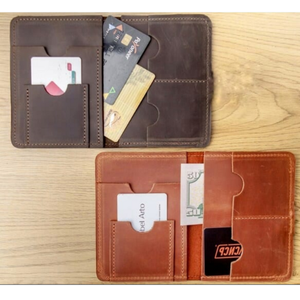 Genuine Handmade Full Grain Leather RFID Blocking <b>Passport</b> <b>Holder</b> Family Wallet Travel Organizer Cover Gift Customizable <b>Men</b> - Product Image 4