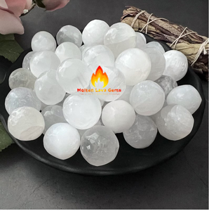 Sphère de sélénite en vrac de haute qualité boule de pierres précieuses naturelles pour Chakra Reiki guérison décoration de la maison prix de gros - Product Image 4