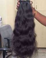 Extensions de cheveux humains indiens Remy bruts non traités de qualité supérieure, double trame machine, 100 grammes. TOUTES LES CUTICULES DANS LA MEME DIRECTION Haut de gamme
