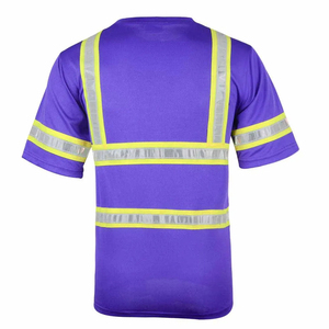 เสื้อสะท้อนแสงแบบมองเห็นได้ชัดเจน แขนสั้น สำหรับผู้ใหญ่ ใส่ได้ทั้งชายและหญิง ชุดทำงาน ระบายอากาศได้ดี ผลิตจากโพลีเอสเตอร์ เหมาะสำหรับงานคลังสินค้าและโลจิสติกส์ - Product Image 6