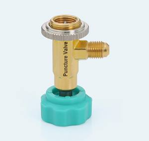 Valve de perçage universelle premium pour réfrigérant Floron-DuPont, en laiton, acier, plastique, aluminium, filetage 1/4 - Product Image 4