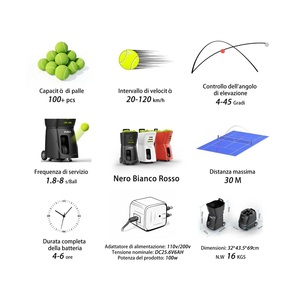 Quality PUSUNN <b>Smart</b> Tennis Ball Machine PT-<b>Smart</b> - APP Controlled Auto Feed - Product Image 2