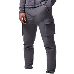 Pantalones Deportivos para Hombre, Diseño Nuevo, Multibolsillos, Corte Ajustado, Elásticos, 100% Poliéster, Cómodos para Entrenamiento y Gimnasio - Product Image 1