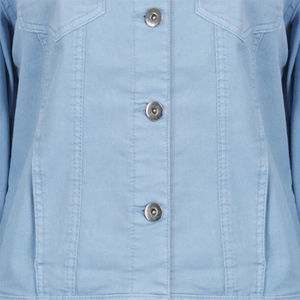 Venta al por mayor 100% algodón de alta calidad de las mujeres chaqueta de mezclilla elástica suave algodón verano color brillante moda abrigo - Product Image 5