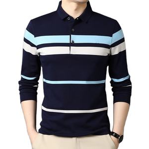 Venta al por mayor de alta calidad 100% algodón transpirable ropa casual logotipo personalizado Polo para hombres de punto Polo camisetas para hombres - Product Image 1