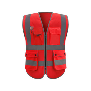 Gilets de sécurité réfléchissants Vêtements avec poches et fermeture éclair Gilets réfléchissants - Product Image 3