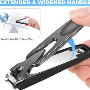 Coupe-ongles adapté aux voyages avec attrape-ongles intégré Coupe-ongles de qualité professionnelle pour la maison et le salon - Product Image 5