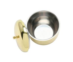 Seau à glace élégant en laiton avec couvercle, finition polie, design isolé pour bar à domicile de luxe, réception et cadeaux - Product Image 4