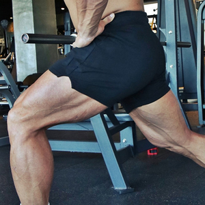 Pantalones cortos informales de secado rápido tejidos de una sola capa de verano para hombre, pantalones cortos de nailon para gimnasio en blanco para correr y Fitness para hombre - Product Image 5