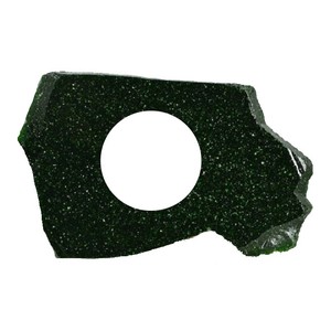 เชิงเทียนหินธรรมชาติสีเขียวทอง - Product Image 3