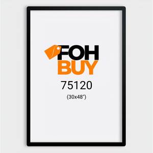 Lightbox LED Rettangolare in Alluminio Retroilluminato da Parete 75120 con Vetro Temperato Nero - Product Image 2