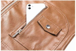 Veste en cuir pour homme de marque personnalisée, style moto et motard, en toile d'hiver, en cuir de vache imperméable, fournisseur - Product Image 6