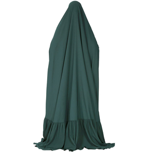 Robe Hijab à capuche pour femmes musulmanes, vêtement de prière, personnalisé, Ramadan, Niqab Eid, Jilbab Abaya, Long Frook, bouteille verte, 2022 - Product Image 4