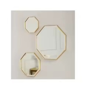 Espejo de pared con marco de metal, espejo decorativo moderno para sala de estar, dormitorio, baño, decoración de pared del hogar - Product Image 1