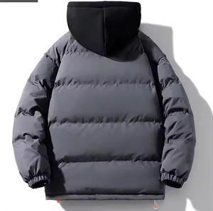 Chaqueta Bomber de Invierno para Hombre, de Algodón, con Cierre de Cremallera, Estilo Moderno, de Dos Piezas, con Capucha y Cuello Alto - Product Image 4