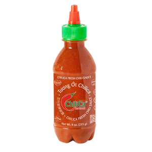 Sauce chilica chili frais 255g (9oz) OEM échantillon gratuit condiments de trempage et de cuisson 100% sauce sriracha épicée savoureuse végétalienne - Product Image 1