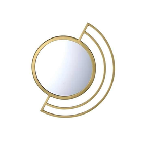 กระจกติดผนังทรงเรียบคลาสสิก ลายทองวินเทจ คุณภาพสูง สะท้อนแสงคมชัด สำหรับตกแต่ง - Product Image 1