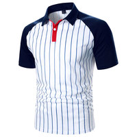 Siyah Çizgili Günlük Erkek Gömlekleri, Özel Logo, Nefes Alabilen, Çevre Dostu Polyester/Pamuk Karışımı, Kısa Kollu, Hızlı Kuruyan