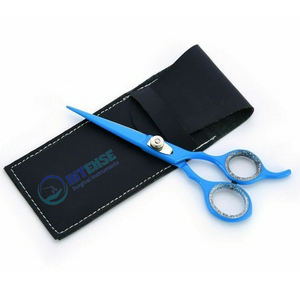 Ciseaux de coiffure de barbier professionnel de haute qualité Ciseaux de coupe de cheveux de salon Lames de rasoir tranchantes en acier inoxydable Logo personnalisé - Product Image 4