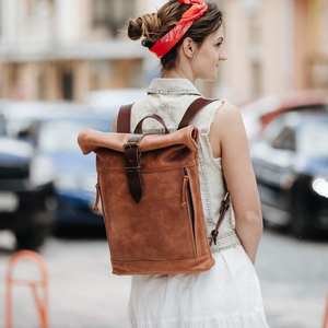 Haute qualité en stock sac à dos en cuir imperméable personnalisé sac à dos pour ordinateur de voyage d'affaires pour hommes LRTB-0066 - Product Image 2