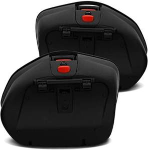 V35 Par de carcasas laterales de tecnología negra con diseño en relieve y reflectores rojos Piezas de automóvil Código de artículo V35N Código de barras 297584 - Product Image 3