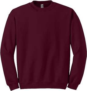 Sweat-shirt en molleton à col rond en coton taille plus pour hommes et garçons, nouvelle collection 2023, XS, brodé, uni, écologique, essentiels d'hiver - Product Image 1