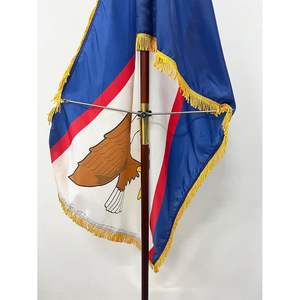 Kit de Mástil de Bandera de Roble de 8 pies, con Diseño de Águila, para Interiores y Desfiles, Banderas Personalizadas de Algodón, Nailon y Poliéster con Impresión Digital (No Incluido) - Product Image 3