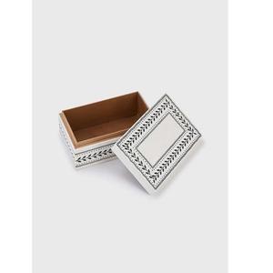 Joyero de lujo con incrustaciones de hueso, caja de joyería de resina rectangular de la mejor calidad para mujer, uso de joyería faizacraft - Product Image 1