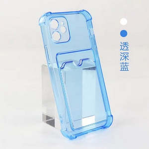 เคสกันกระแทกแบบโปร่งแสงพรีเมียมสำหรับ Samsung Galaxy A17 5G พร้อมช่องใส่การ์ด สีฟ้า - Product Image 1