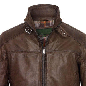 Custom Made Breathable Fabric <b>Leather</b> Bomber <b>Jacket</b> For Men High Quality Best Selling <b>Long</b> Sleeves Men <b>Leather</b> Bomber <b>Jacket</b> - Product Image 3