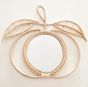 Vietrustic Certified Supplier Wall Accessories <b>Bamboo</b> Rattan <b>Mirror</b> For Collection Set - Product Image 1